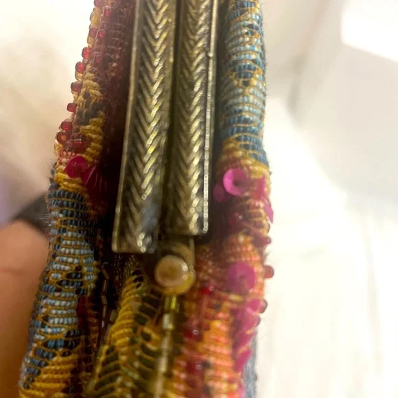 Christina Vintage purse Adorable! With chain! Made in India - Picture 12 of 13